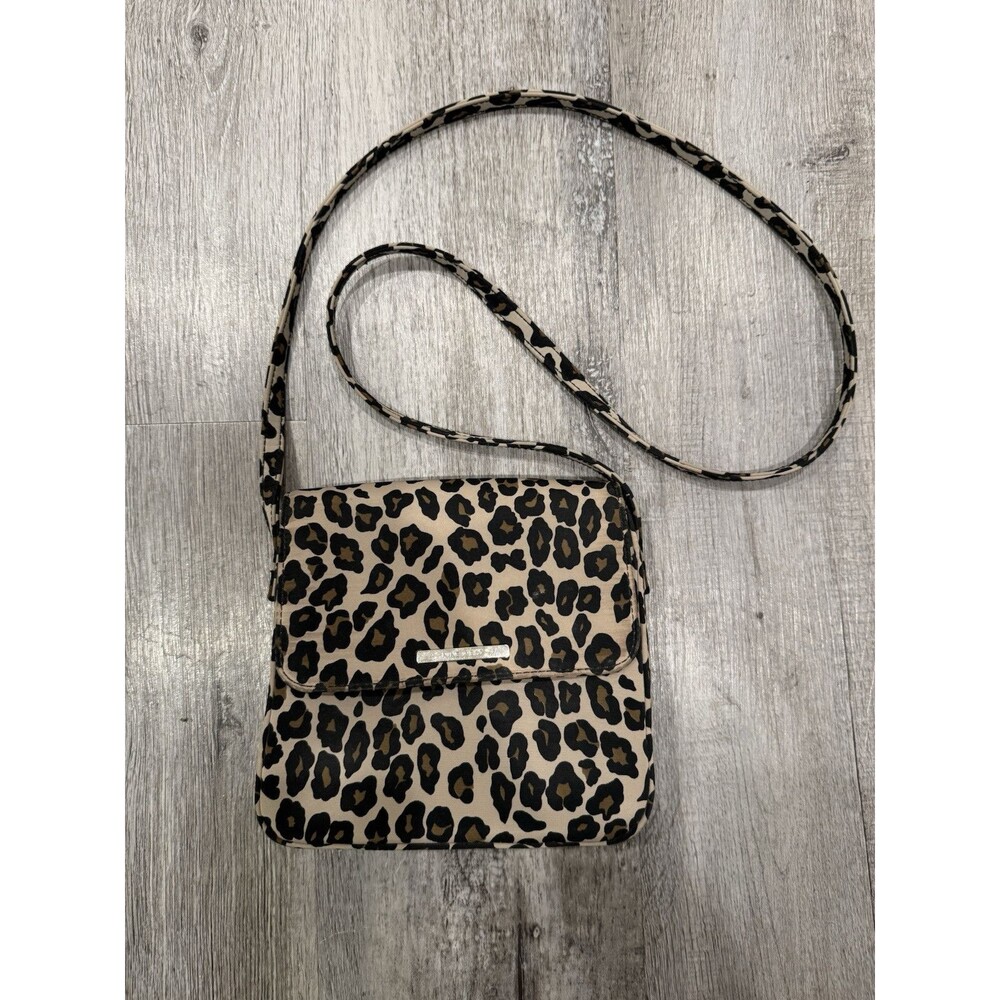 Nine West Leopard Animal Print Crossbody Mini Handbag Purse Shoulder Bag